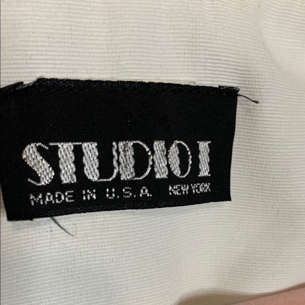 Studio I Off White VINTAGE Dress with Belt EUC - Picture 2 of 10